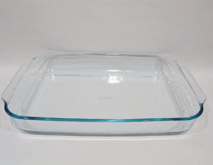 PYREX 4.5 Qt Rectangular Storage POPPY RED PLASTIC COVER 234-PC Tab Handle 15x10