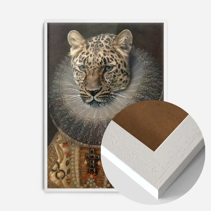 21x30cm | 8¼ x 11¾in / White Wood Frame
