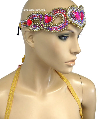 Queen of Hearts Cupid Samba Carnival Top Belt Crown and High Waisted Bottom