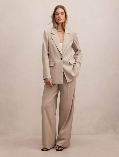 Rachel Relaxed Twill Blazer Forever New
