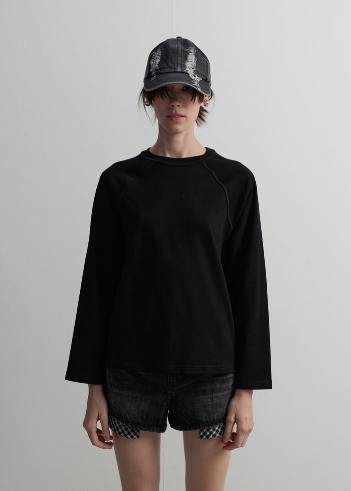 RAGLAN LONG-SLEEVE LOGO TEE