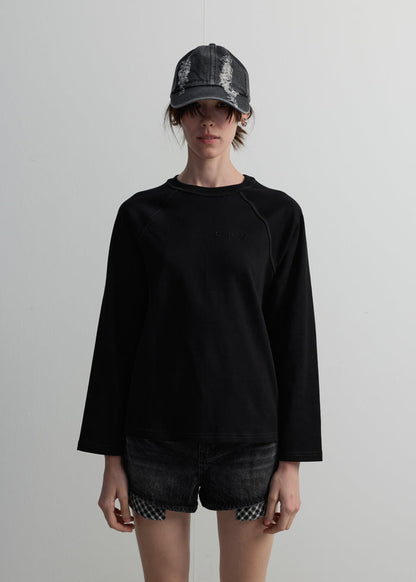 RAGLAN LONG-SLEEVE LOGO TEE