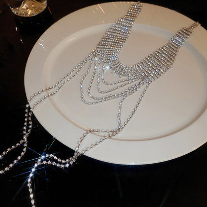 Rain Chandelier Diamond Necklace - Fashionnsio