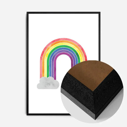 21x30cm | 8¼ x 11¾in / Black Wood Frame