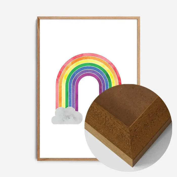 21x30cm | 8¼ x 11¾in / Oak Wood Frame