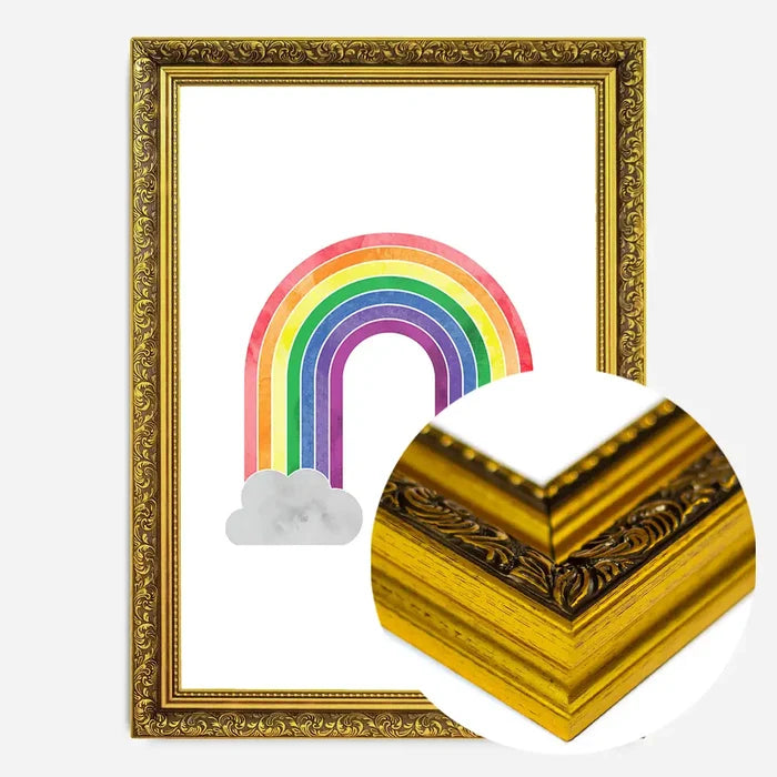 21x30cm | 8¼ x 11¾in / Gold Ornate Frame