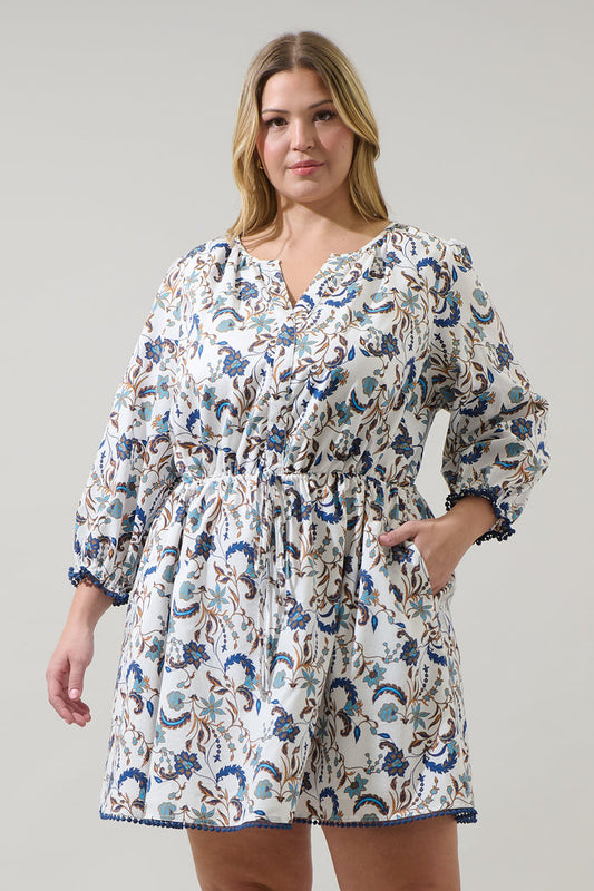 Ralston Floral Kennady Shift Mini Dress Curve