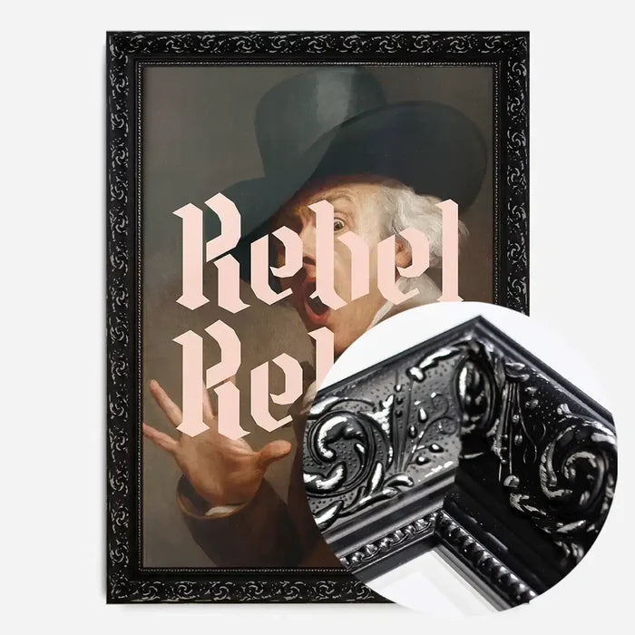 21x30cm | 8¼ x 11¾in / Black Ornate Frame