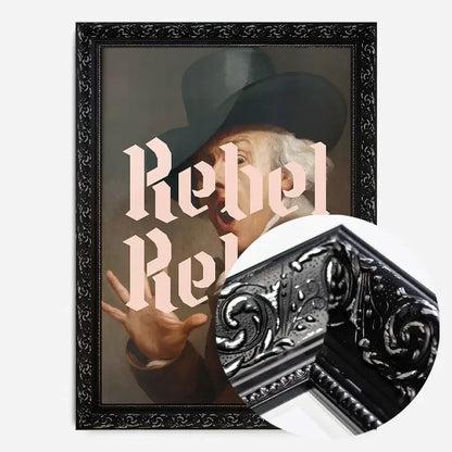 21x30cm | 8¼ x 11¾in / Black Ornate Frame