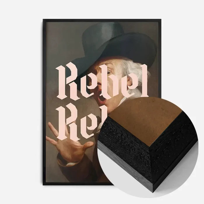 21x30cm | 8¼ x 11¾in / Black Wood Frame
