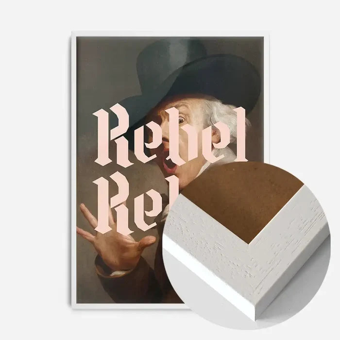21x30cm | 8¼ x 11¾in / White Wood Frame