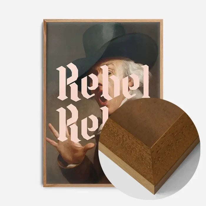 21x30cm | 8¼ x 11¾in / Oak Wood Frame