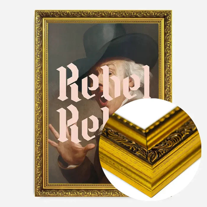 21x30cm | 8¼ x 11¾in / Gold Ornate Frame