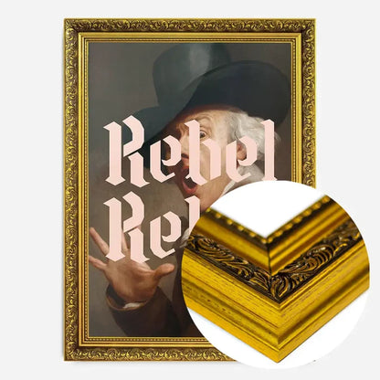 21x30cm | 8¼ x 11¾in / Gold Ornate Frame