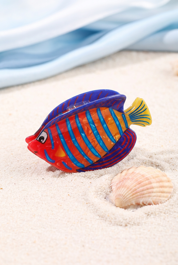 Reel It In Jumbo Vibrant Fish Hair Claws-C-Cute-Trendy-Shop-Womens-Boutique-Clothing-Store