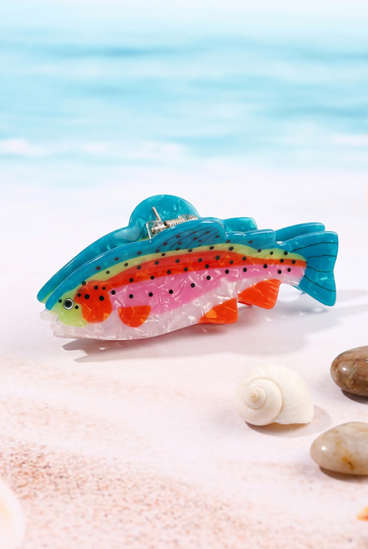 Reel It In Jumbo Vibrant Fish Hair Claws-D-Cute-Trendy-Shop-Womens-Boutique-Clothing-Store