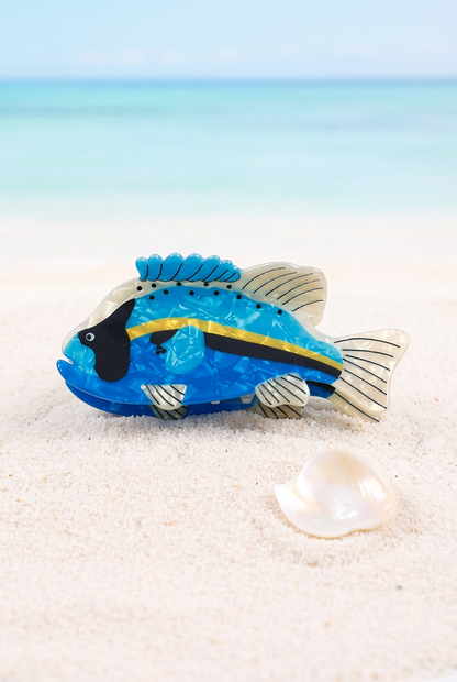 Reel It In Jumbo Vibrant Fish Hair Claws-E-Cute-Trendy-Shop-Womens-Boutique-Clothing-Store