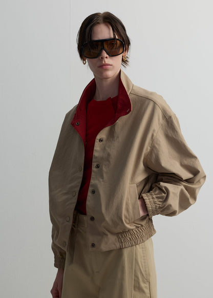 REVERSIBLE BOMBER JACKET