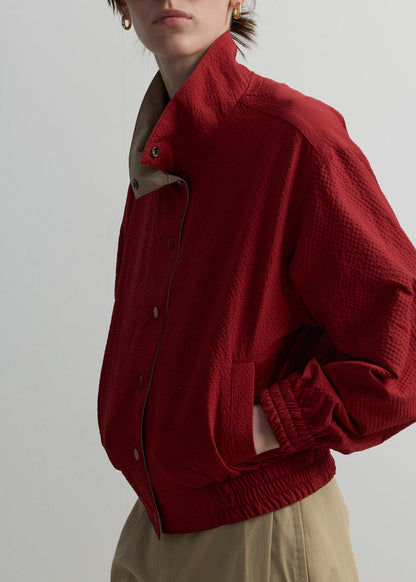 REVERSIBLE BOMBER JACKET