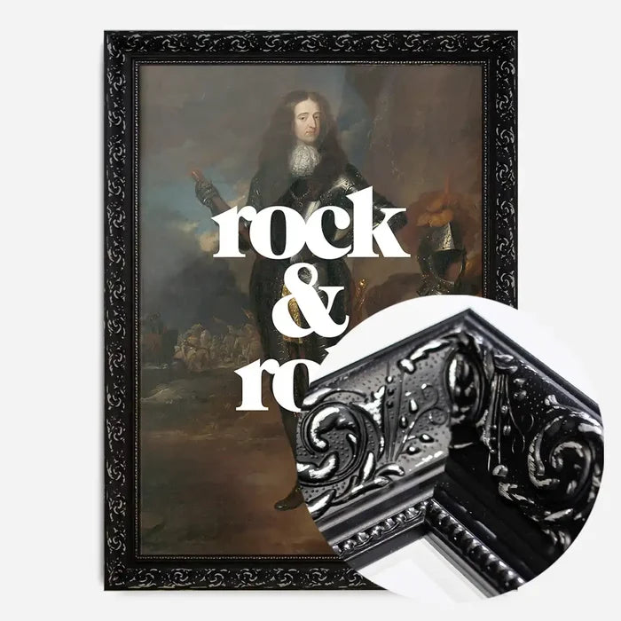 21x30cm | 8¼ x 11¾in / Black Ornate Frame
