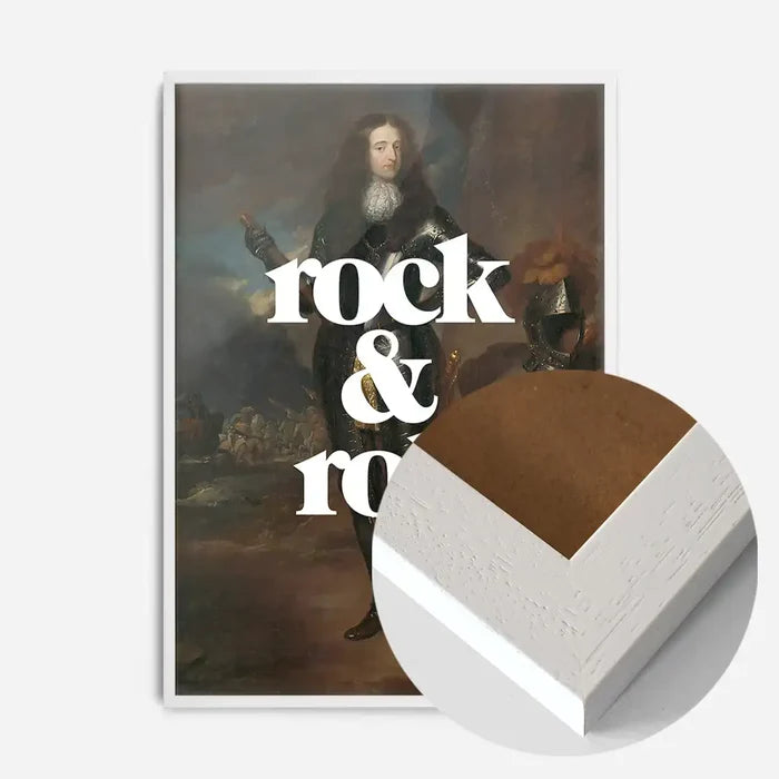 21x30cm | 8¼ x 11¾in / White Wood Frame