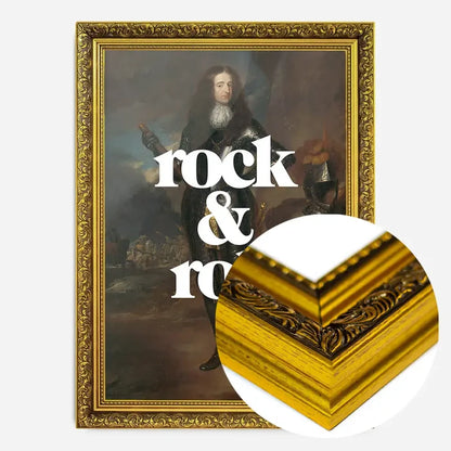 21x30cm | 8¼ x 11¾in / Gold Ornate Frame