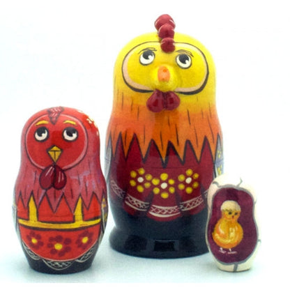Rooster Nesting Doll