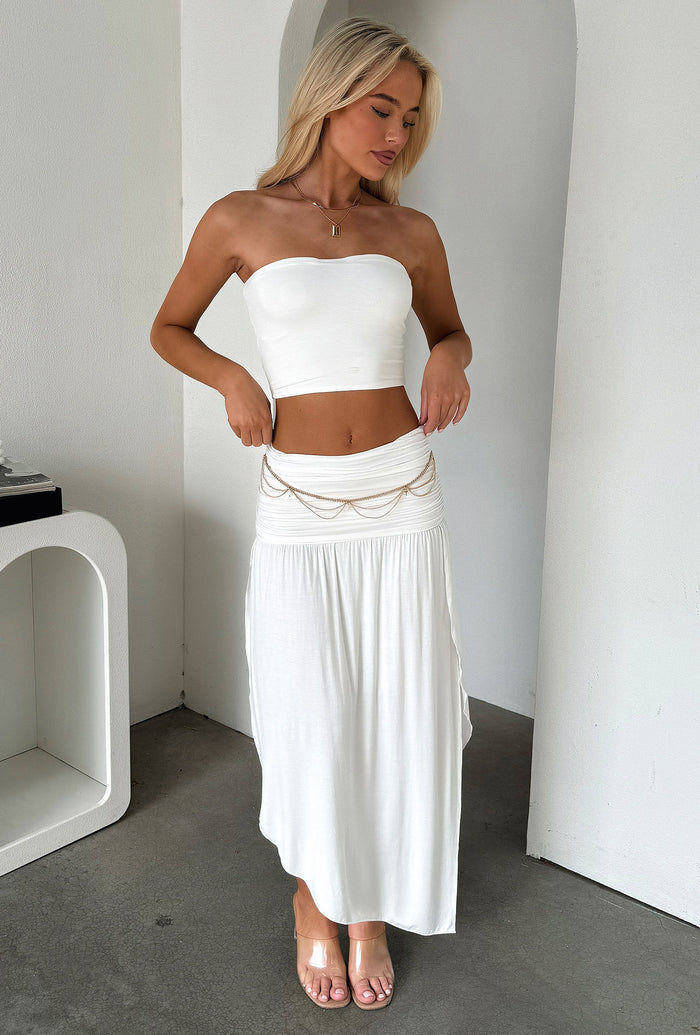 Rosalia Midi Skirt - White