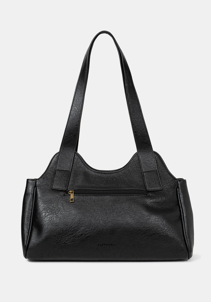Rosamoth Buckle Shoulder Bag - Black