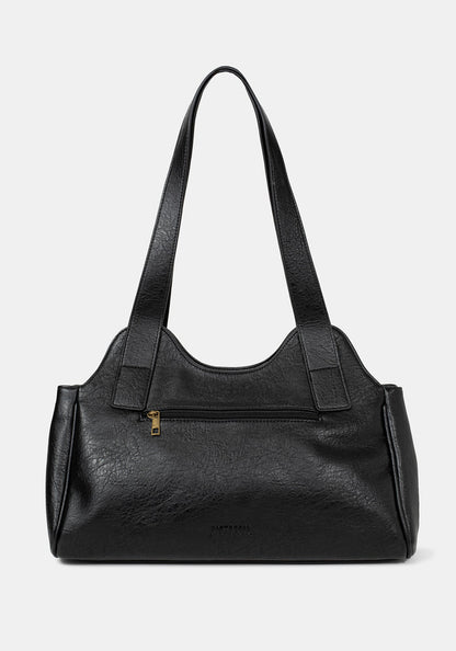 Rosamoth Buckle Shoulder Bag - Black