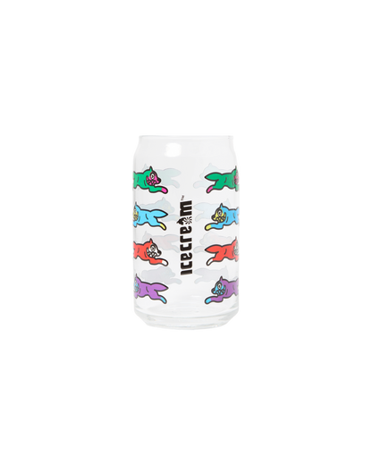 Running Dog Soda Can Glass