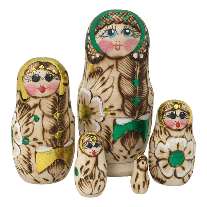 Wooden nesting dolls