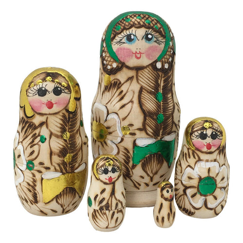 Wooden nesting dolls