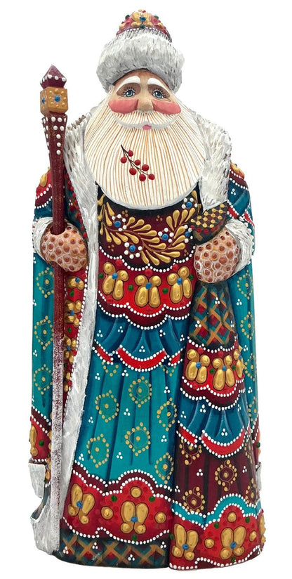 Russian Grandfather Frost Turquoise Winter Coat BuyRussianGifts Store