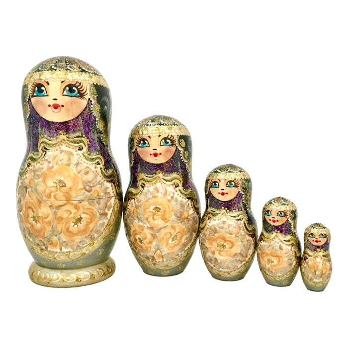 Nesting dolls purple