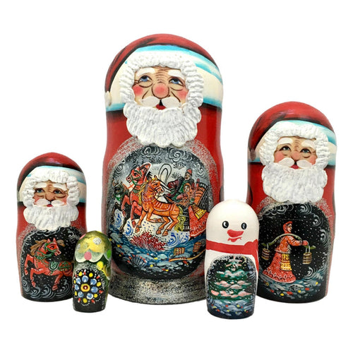 Russian Santa nesting dolls