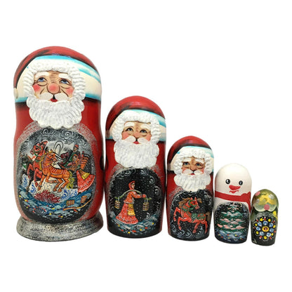 Matryoshka Santa dolls