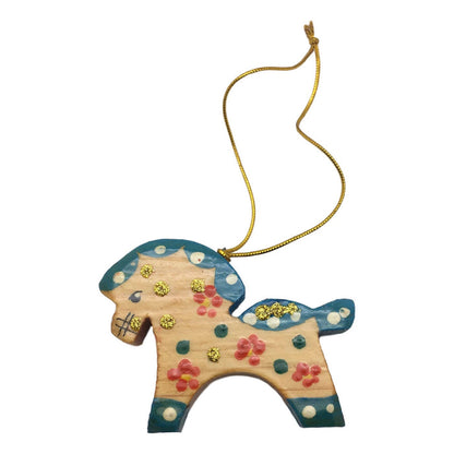 Russian Wooden Horse Christmas Ornament BuyRussianGifts Store