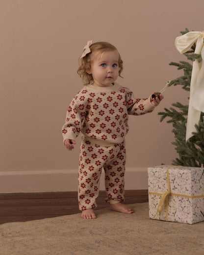 Rylee + Cru Knit Pant in Poinsettia