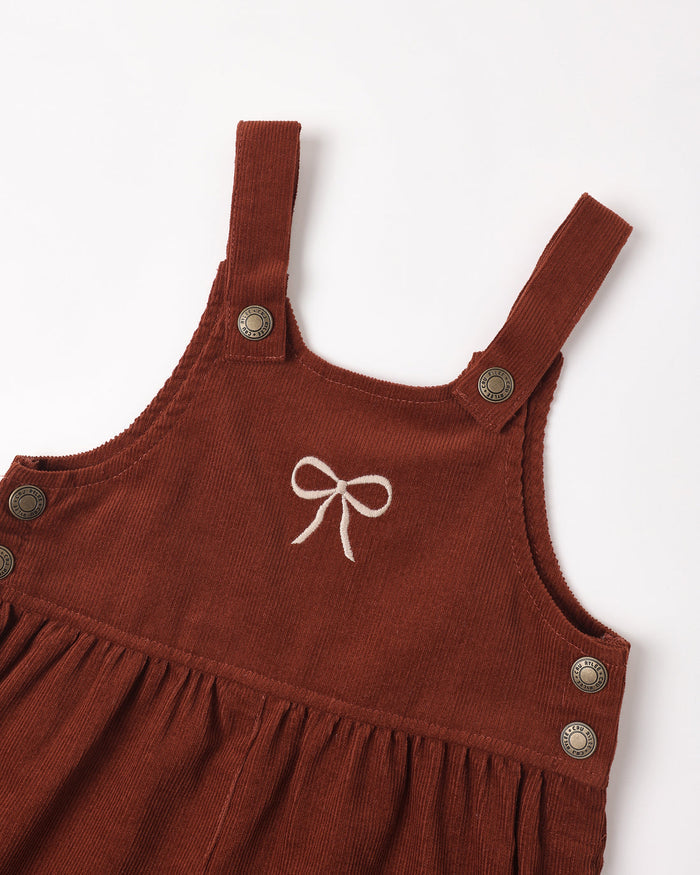 Rylee + Cru Wide Leg Overall in Ruby