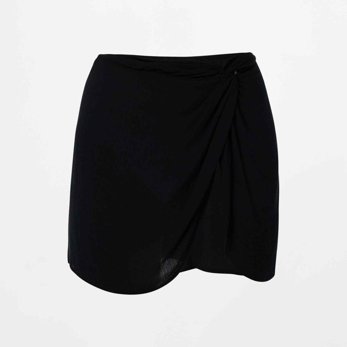 Saltwater Solids Hanalei Mini Skirt - Black