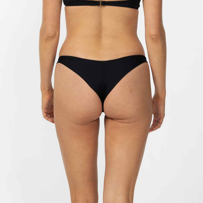 Saltwater Solids Hermosa Bikini Bottom - Black
