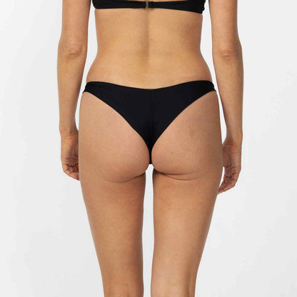 Saltwater Solids Hermosa Bikini Bottom - Black