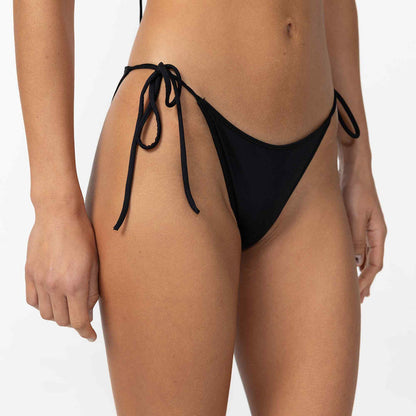 Saltwater Solids Maracas Bikini Bottom - Black