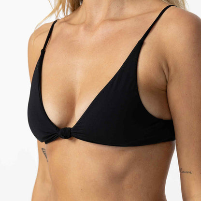 Saltwater Solids Pismo Bikini Top - Black