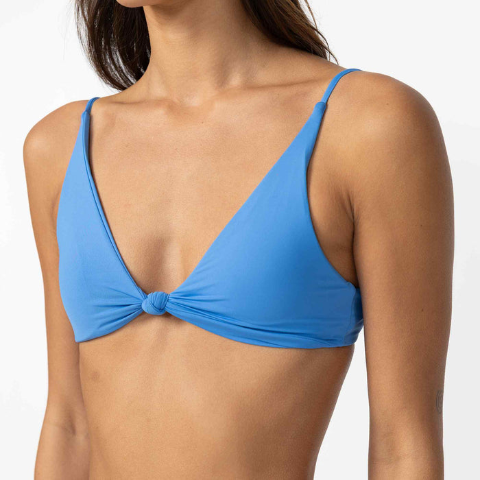 Saltwater Solids Pismo Bikini Top - Regatta