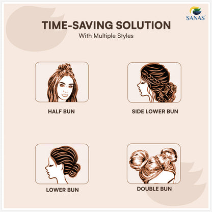 Bridal Hair Accessories for Women Messy Bun Extension