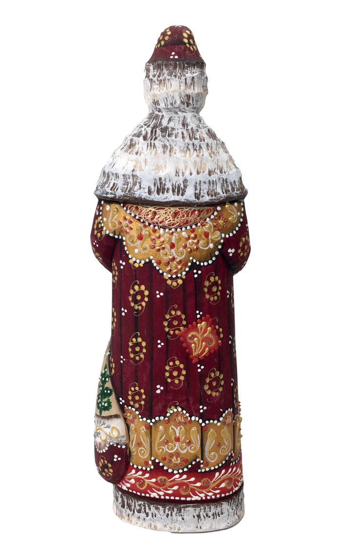 Handcrafted wooden Santa