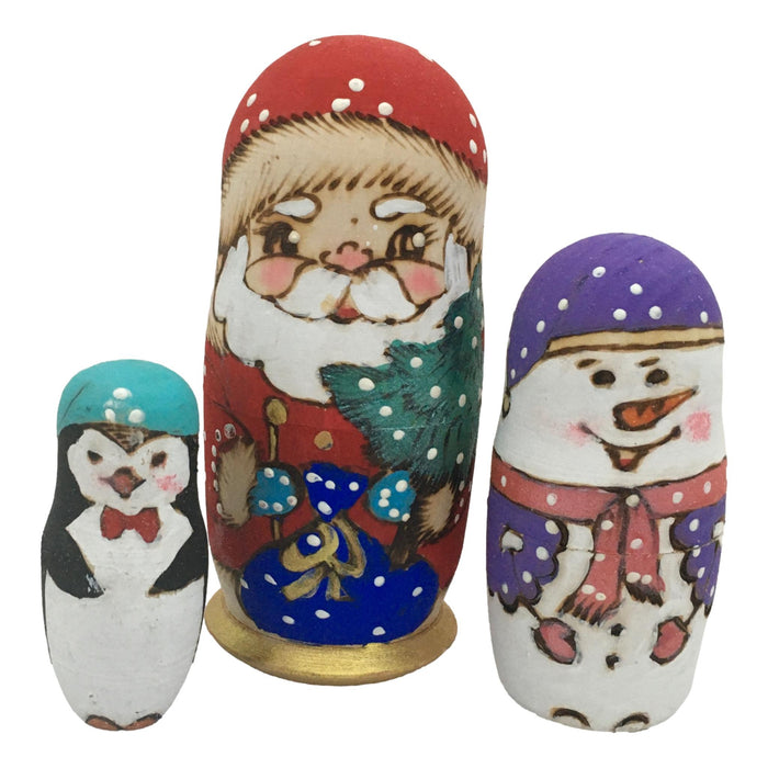 Russian Christmas nesting dolls