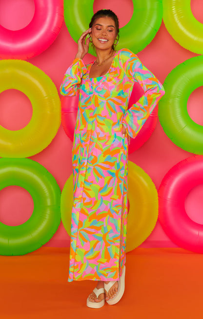 Santos Cover Up ~ Neon Tropics